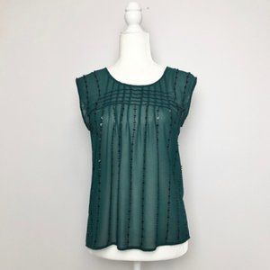 Green Art Deco Top
